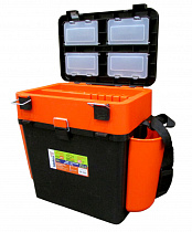 картинка Ящик Helios зимний FishBox двухсекционный (19л) оранжевый от магазина